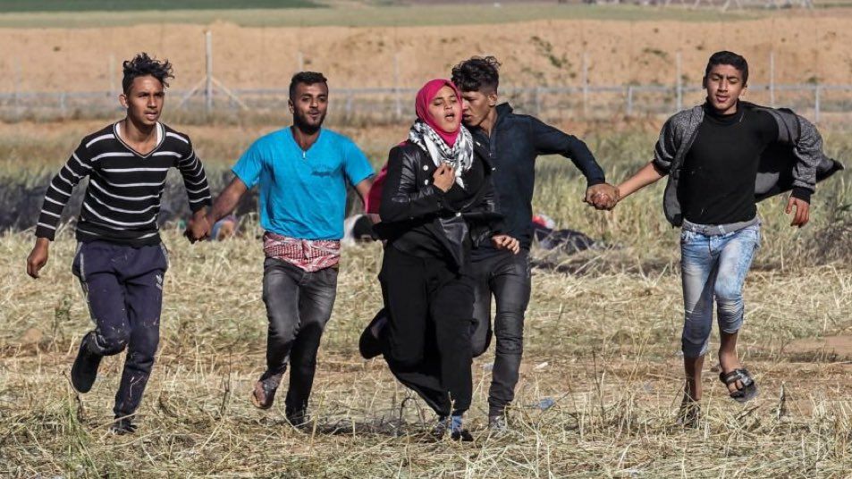Perempuan dan Anak-Anak Palestina Menjadi Bagian dalam Pawai Kepulangan Akbar Palestina2